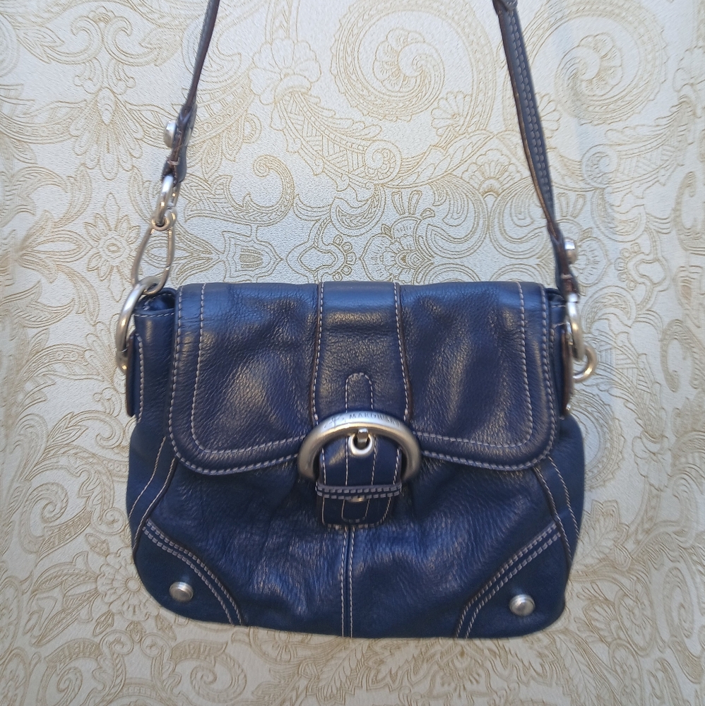 B. Makowsky Navy Crossbody Bag